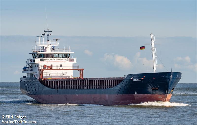 haafjell (General Cargo Ship) - IMO 9148207, MMSI 257076220, Call Sign LAHX8 under the flag of Norway