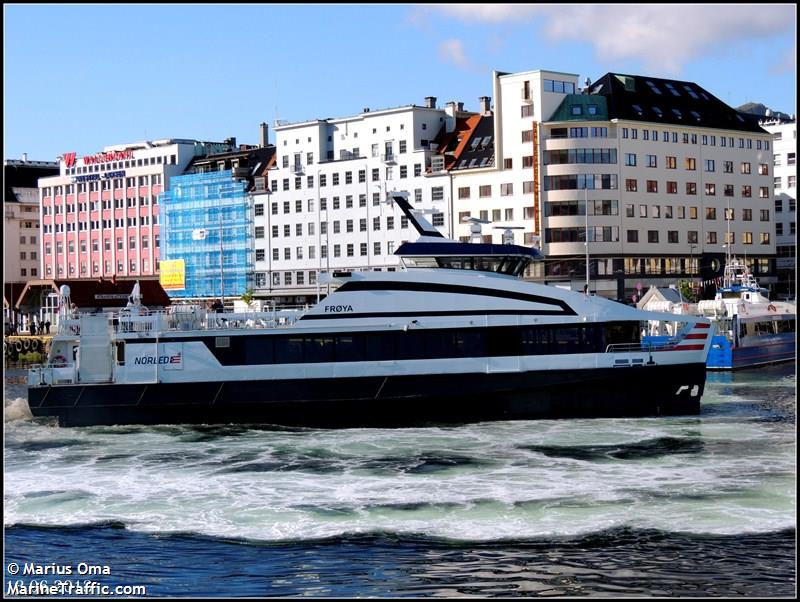 froya (Passenger Ship) - IMO 9616826, MMSI 257605000, Call Sign LCNR under the flag of Norway