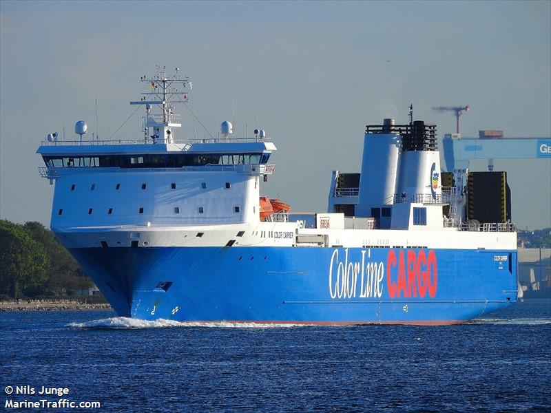 color carrier (Ro-Ro Cargo Ship) - IMO 9132002, MMSI 257653000, Call Sign LAFC6 under the flag of Norway
