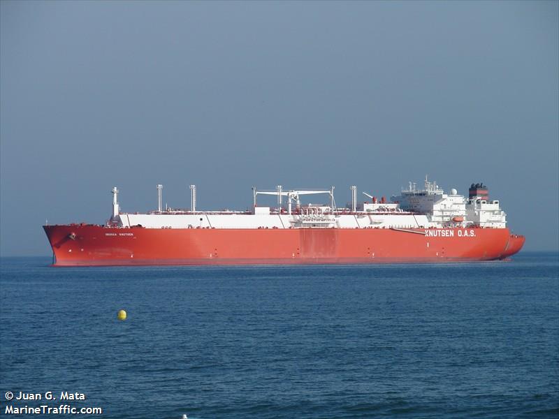 iberica knutsen (LNG Tanker) - IMO 9326603, MMSI 257990000, Call Sign LAHN6 under the flag of Norway