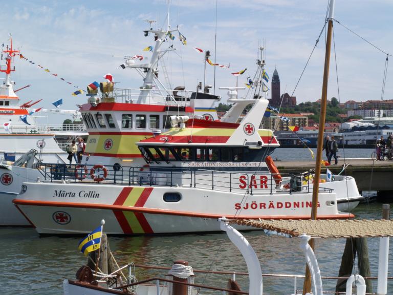 rescue marta collin (SAR) - IMO , MMSI 265530880, Call Sign SHFL under the flag of Sweden