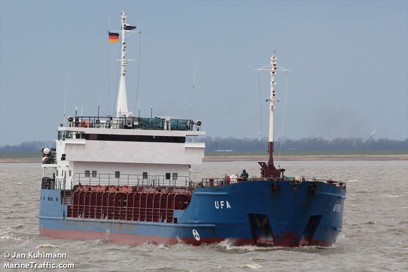 ufa (General Cargo Ship) - IMO 9143611, MMSI 273390790, Call Sign UBEP2 under the flag of Russia