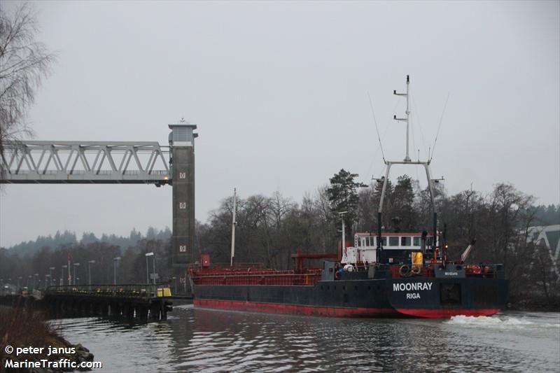 moonray (General Cargo Ship) - IMO 9234410, MMSI 275488000, Call Sign YLOU under the flag of Latvia