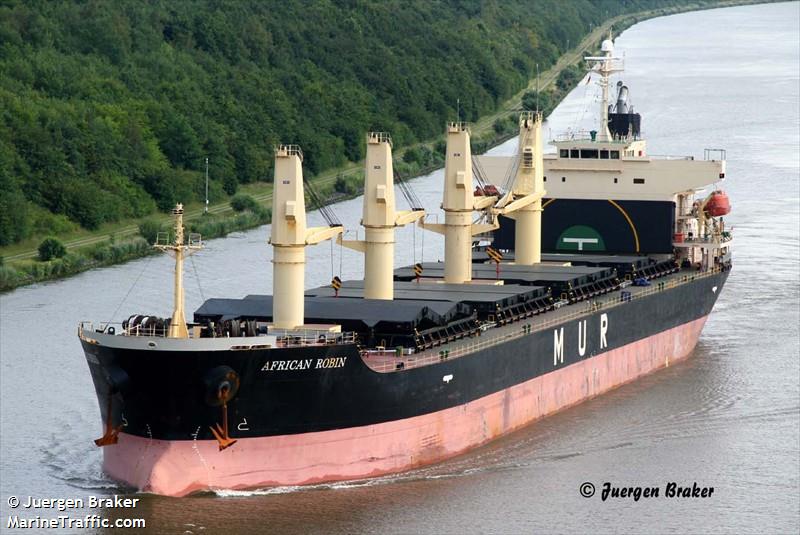 african robin (Bulk Carrier) - IMO 9317767, MMSI 311010900, Call Sign C6XI8 under the flag of Bahamas