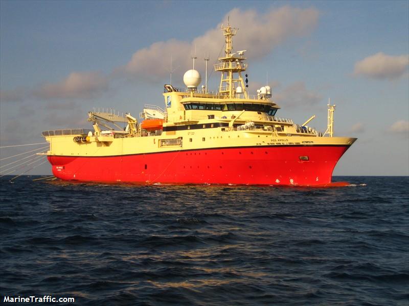 pgs apollo (Research Vessel) - IMO 9378228, MMSI 311056100, Call Sign C6ZH9 under the flag of Bahamas