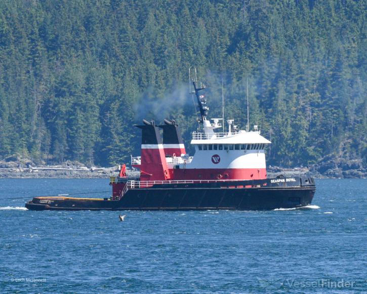 seaspan royal (Tug) - IMO 8020018, MMSI 316003600, Call Sign CFN5543 under the flag of Canada