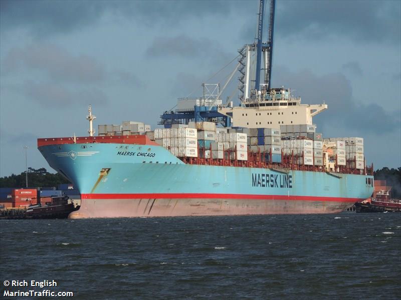 maersk chicago (Container Ship) - IMO 9332975, MMSI 338408000, Call Sign WMCS under the flag of USA