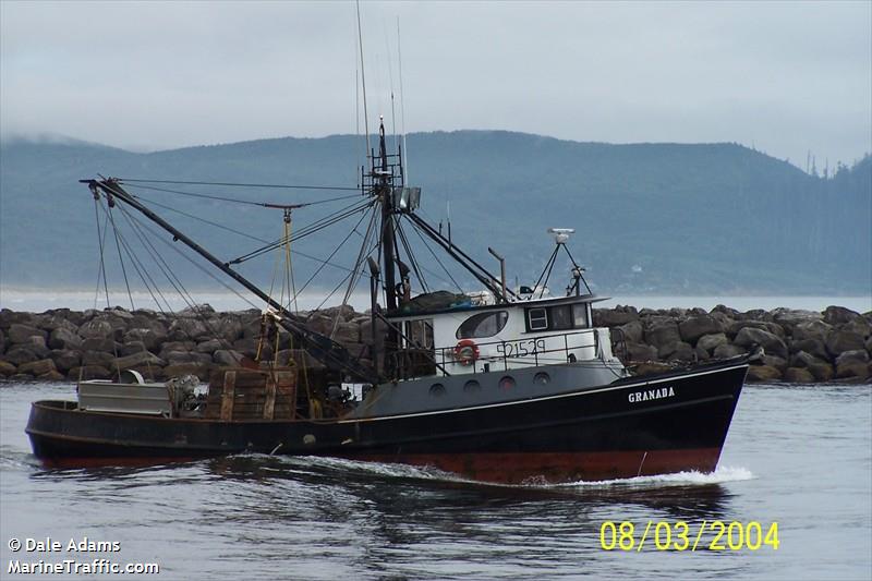 granada (Fishing Vessel) - IMO 7047849, MMSI 367156340, Call Sign WDD5300 under the flag of United States (USA)