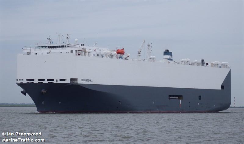 hoegh osaka (Vehicles Carrier) - IMO 9185463, MMSI 563248000, Call Sign S6TY under the flag of Singapore