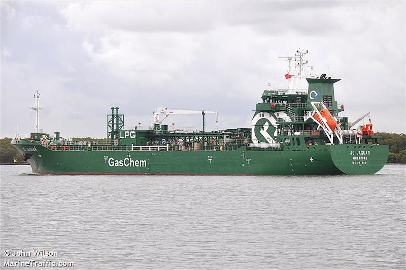 js jaguar (LPG Tanker) - IMO 9578024, MMSI 566679000, Call Sign 9V9996 under the flag of Singapore