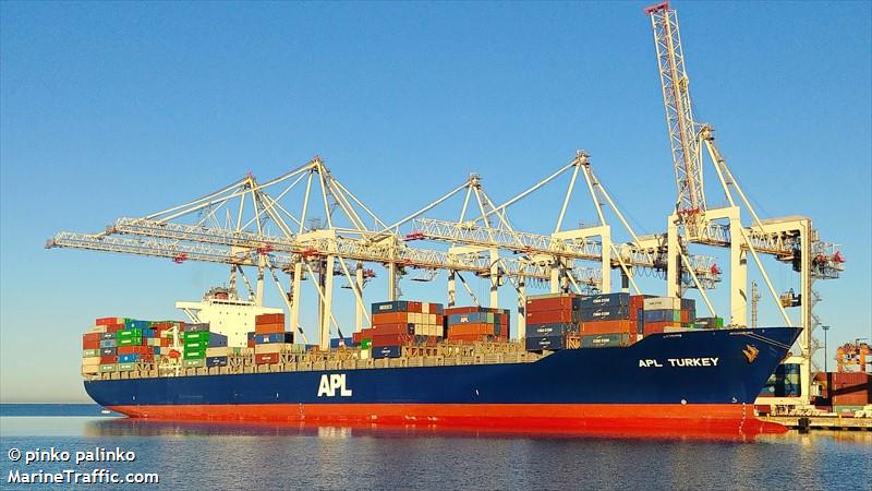 apl turkey (Container Ship) - IMO 9532771, MMSI 636014410, Call Sign A8TR2 under the flag of Liberia