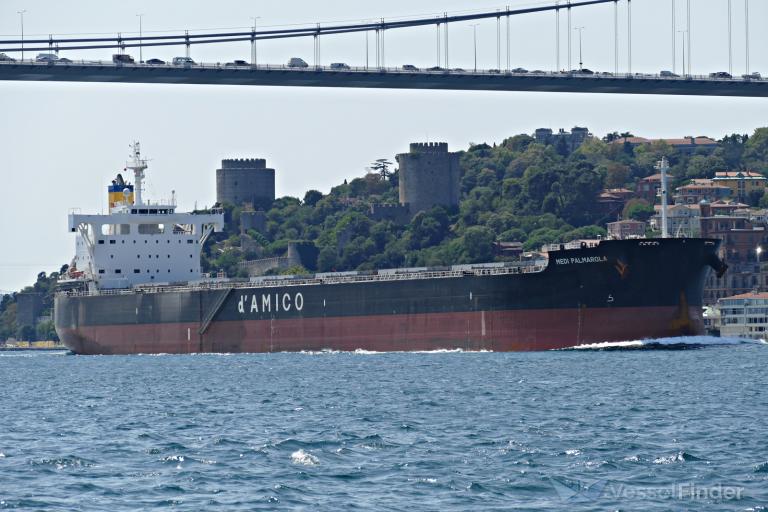 medi palmarola (Bulk Carrier) - IMO 9802205, MMSI 636018574, Call Sign D5QH9 under the flag of Liberia