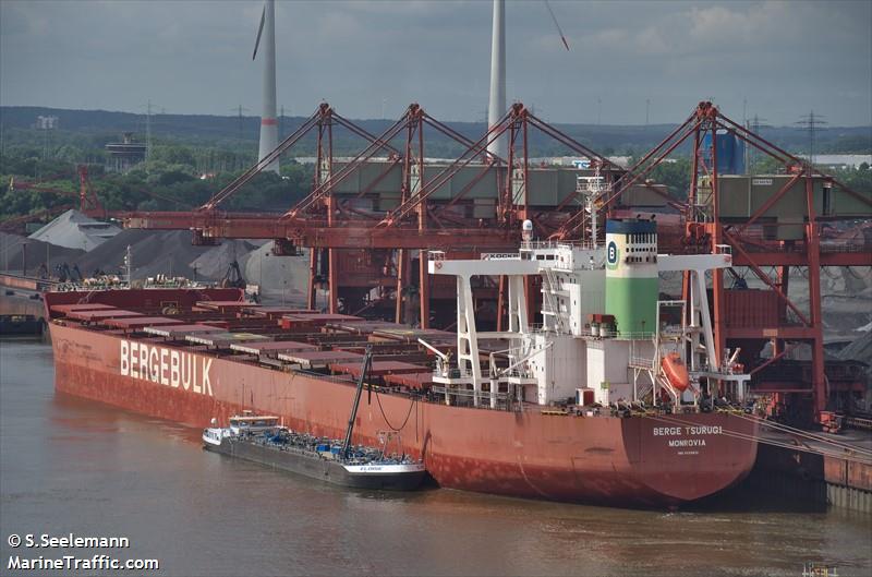 berge tsurugi (Bulk Carrier) - IMO 9599810, MMSI 636019376, Call Sign D5UF3 under the flag of Liberia