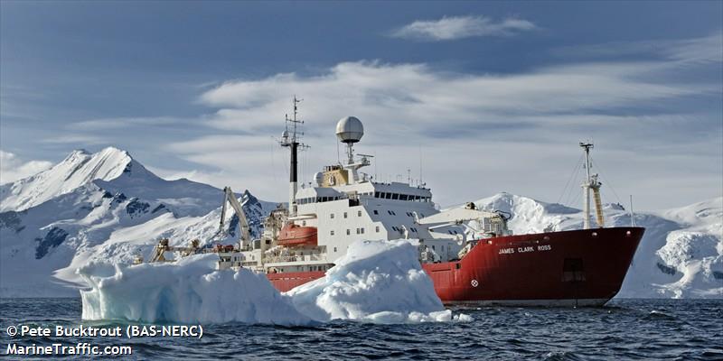 james clark ross (Research Vessel) - IMO 8904496, MMSI 740339000, Call Sign ZDLP under the flag of Falkland Islands