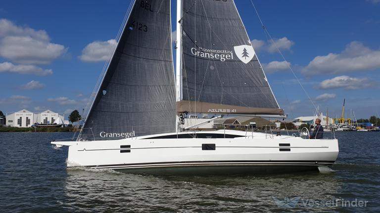 azuree (Pleasure craft) - IMO , MMSI 205459310, Call Sign OR4593 under the flag of Belgium