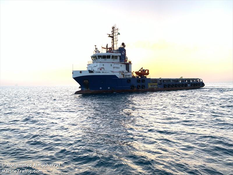 zamil -54 (Offshore Tug/Supply Ship) - IMO 9541473, MMSI 403629000, Call Sign SSD under the flag of Saudi Arabia