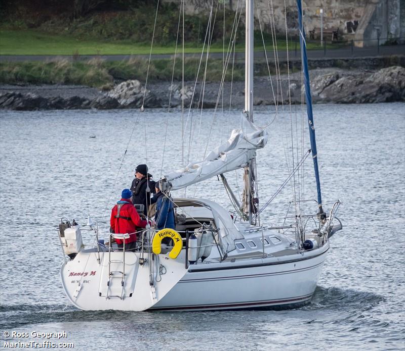 nancy m (Sailing vessel) - IMO , MMSI 232032777, Call Sign MI0Q9 under the flag of United Kingdom (UK)