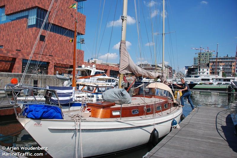 alice av goteborg (Sailing vessel) - IMO , MMSI 244740434, Call Sign PF5623 under the flag of Netherlands