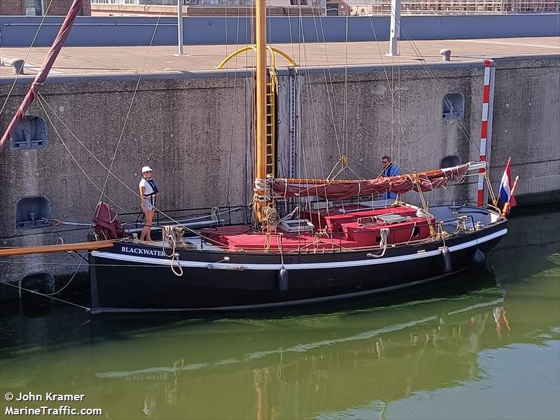 blackwater (Pleasure craft) - IMO , MMSI 244890827, Call Sign PA2126 under the flag of Netherlands