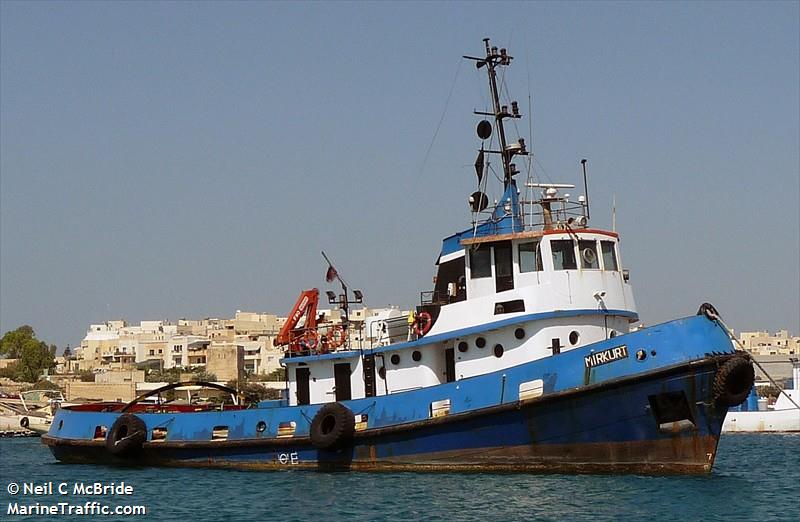 mirkurt (Tug) - IMO 6519510, MMSI 256000350, Call Sign 9HBG under the flag of Malta