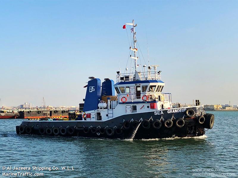 sea grandeur (Tug) - IMO 9373096, MMSI 408819000, Call Sign A9D2892 under the flag of Bahrain
