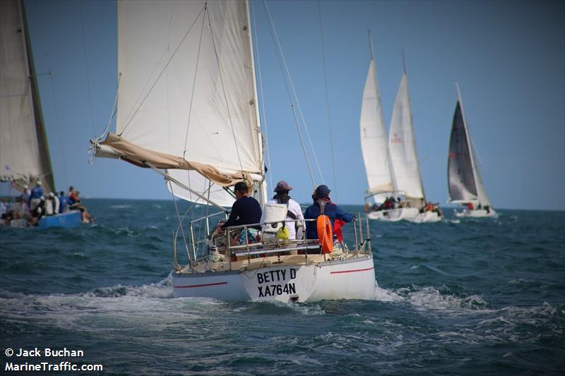 betty d (Sailing vessel) - IMO , MMSI 503110380, Call Sign XA764N under the flag of Australia