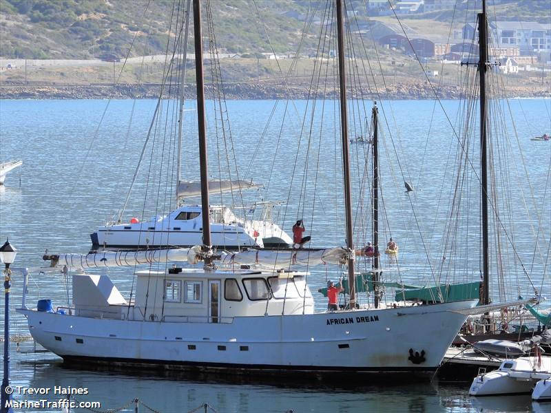 african dream (Sailing vessel) - IMO , MMSI 601820000 under the flag of South Africa
