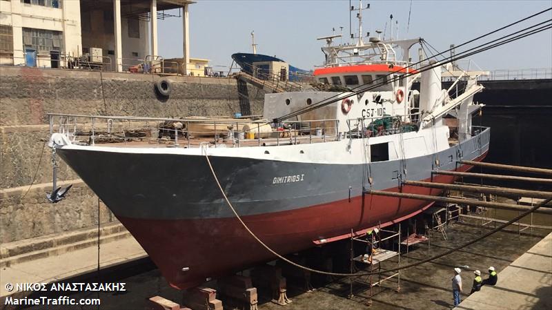 dimitrios i (Fishing Vessel) - IMO 8675899, MMSI 629009092, Call Sign C5J106 under the flag of Gambia