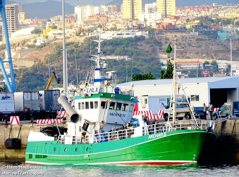 akchar 2 (Fishing Vessel) - IMO 8850437, MMSI 654046100, Call Sign 5TTDD under the flag of Mauritania