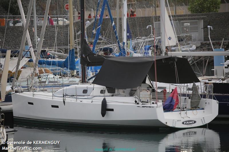 yams (Pleasure craft) - IMO , MMSI 660006820, Call Sign FAE5613 under the flag of Reunion