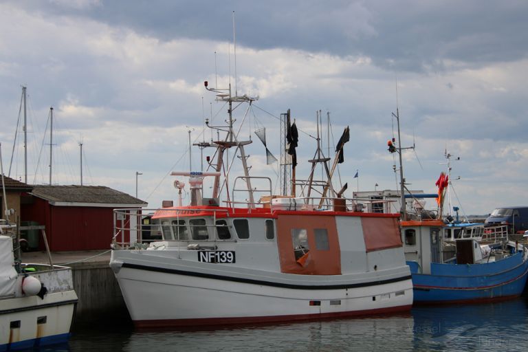 nf 139 maria louise (Fishing vessel) - IMO , MMSI 219011766, Call Sign OU 8595 under the flag of Denmark