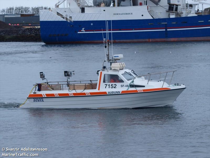 audunn sf (-) - IMO , MMSI 251243240, Call Sign 7152 under the flag of Iceland