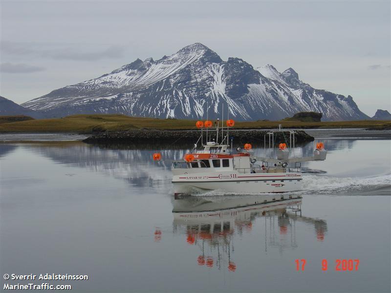 saevar (-) - IMO , MMSI 251486640, Call Sign 2383 under the flag of Iceland