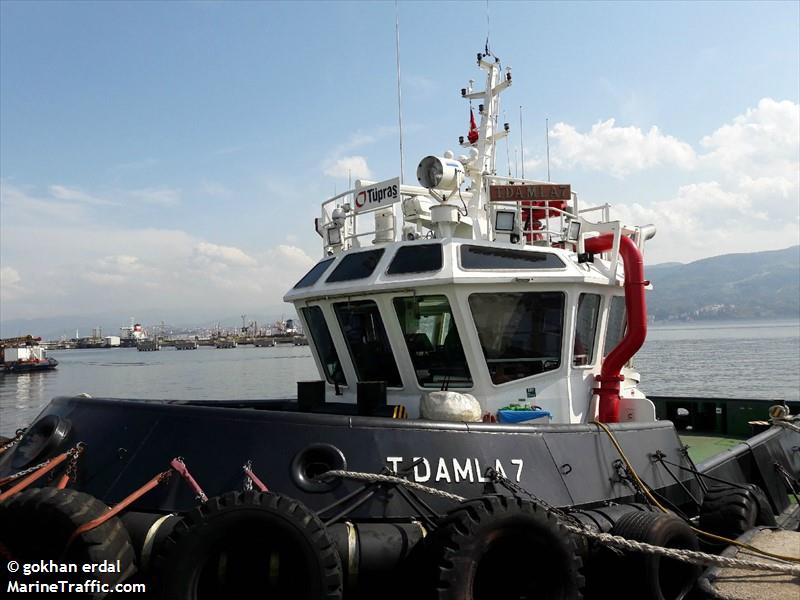t.damla 7 (Towing vessel) - IMO , MMSI 271044527, Call Sign TCA4149 under the flag of Turkey