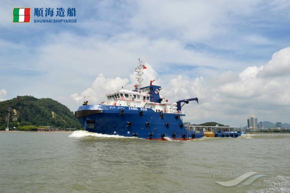 zamil 508 (Offshore Tug/Supply Ship) - IMO 9715098, MMSI 403608000, Call Sign HZIB under the flag of Saudi Arabia