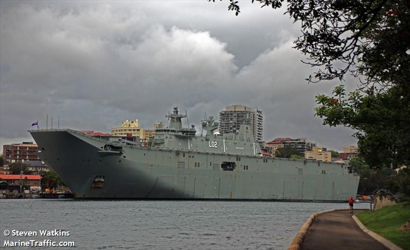 hmas canberra (Vessel (function unknown)) - IMO 9608960, MMSI 503778000, Call Sign VKCN under the flag of Australia