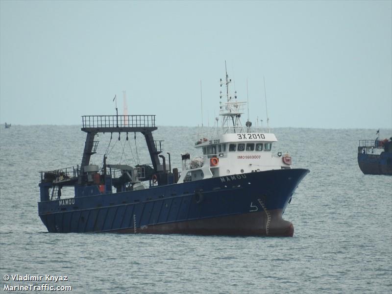 mamou (Fishing Vessel) - IMO 9869007, MMSI 632001011, Call Sign 3X2010 under the flag of Guinea