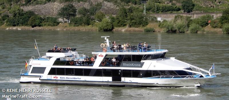 rheinkrone (Passenger ship) - IMO , MMSI 211521300, Call Sign DC6473 under the flag of Germany