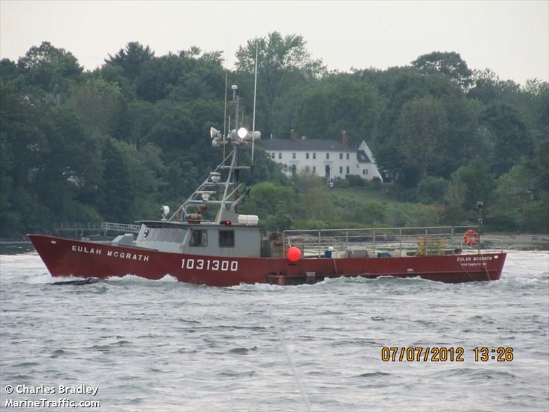 eulah mcgrath (Fishing vessel) - IMO , MMSI 367092720, Call Sign WDC8766 under the flag of United States (USA)