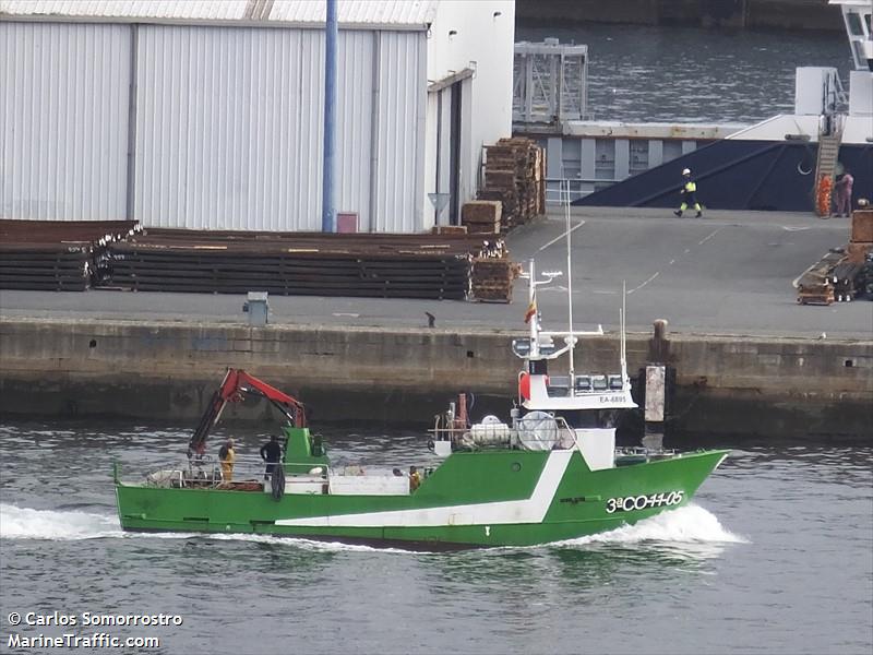tecelana (Fishing vessel) - IMO , MMSI 224906480, Call Sign EA6895 under the flag of Spain
