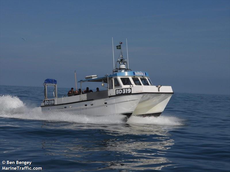 barbara b (Fishing vessel) - IMO , MMSI 235097082, Call Sign 2GGA2 under the flag of United Kingdom (UK)