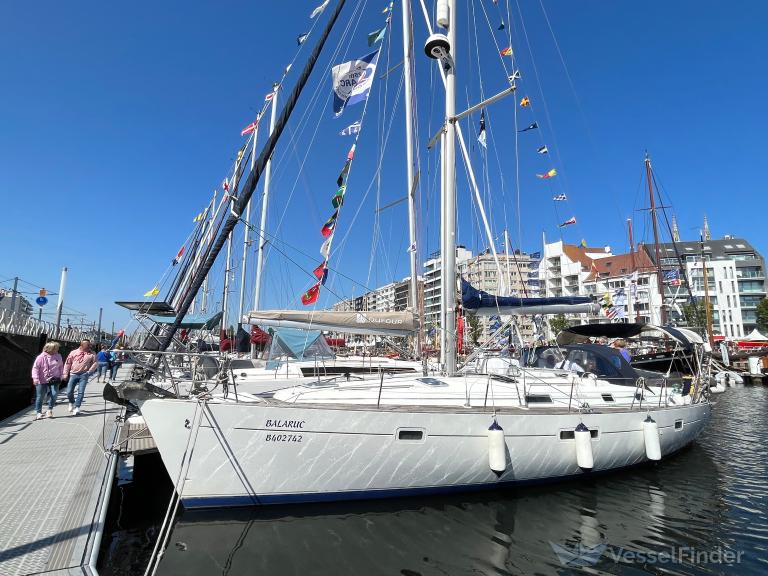 balaruc (Sailing vessel) - IMO , MMSI 205822580, Call Sign OS8258 under the flag of Belgium