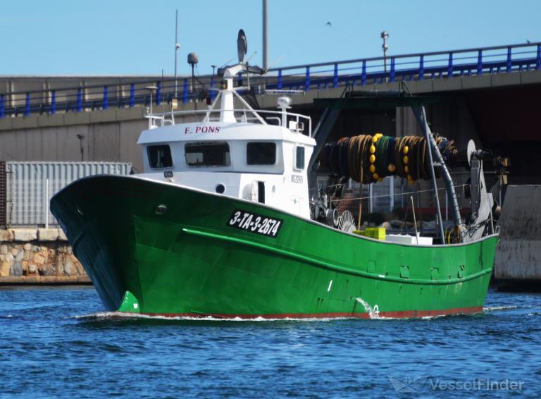 f. pons (Fishing vessel) - IMO , MMSI 224012840, Call Sign EA 2828 under the flag of Spain