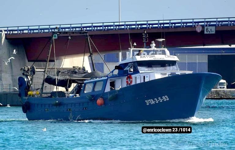 antoni creu segundo (Fishing vessel) - IMO , MMSI 224016340, Call Sign EA 9936 under the flag of Spain