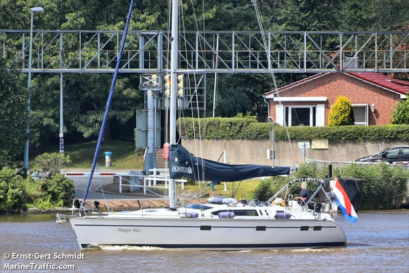 maggie may (Sailing vessel) - IMO , MMSI 244498776, Call Sign PC9016 under the flag of Netherlands