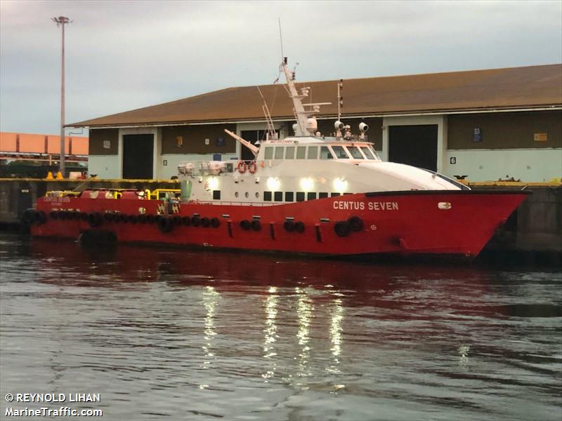 centus seven (Offshore Tug/Supply Ship) - IMO , MMSI 533170593, Call Sign 9WTU7 under the flag of Malaysia