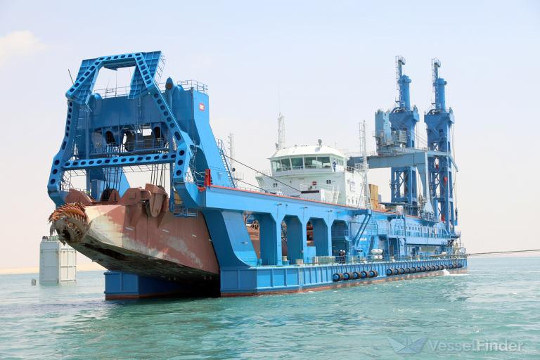 mohab mamesh (Dredger) - IMO 9869356, MMSI 622123250, Call Sign 6BCX under the flag of Egypt