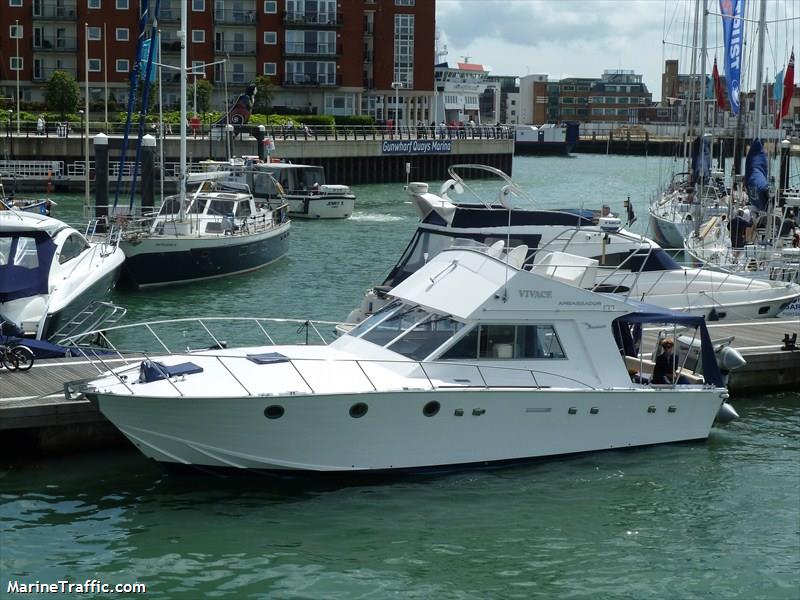 vivace (Pleasure craft) - IMO , MMSI 235025607, Call Sign MXRR3 under the flag of United Kingdom (UK)