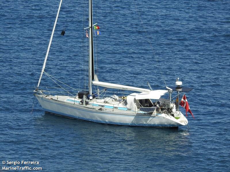 pixie blue (Sailing vessel) - IMO , MMSI 219021753, Call Sign XPE8034 under the flag of Denmark