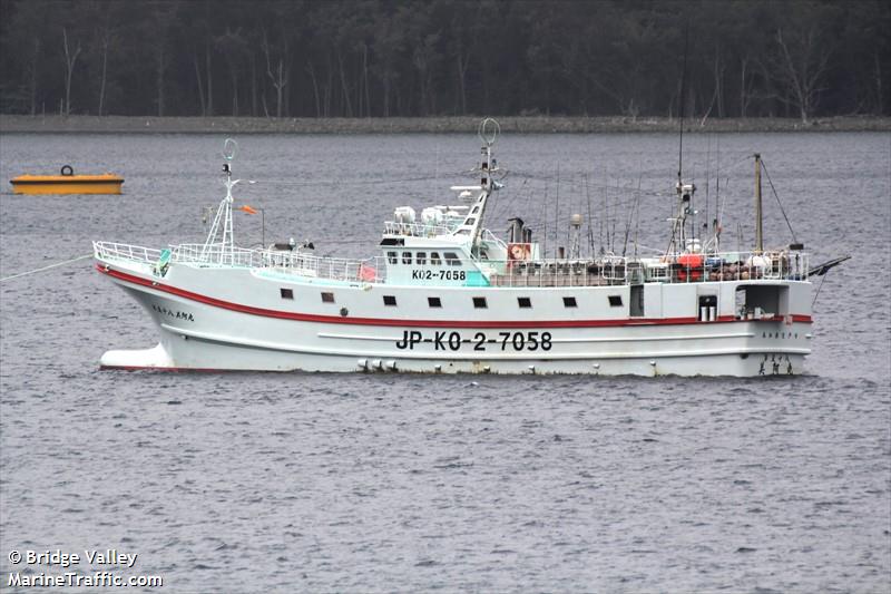 miamaru no.58 (Fishing vessel) - IMO , MMSI 431001322 under the flag of Japan